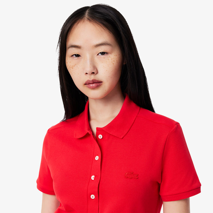 Lacoste Women's Slim Fit Stretch Mini Piqué Polo Dress