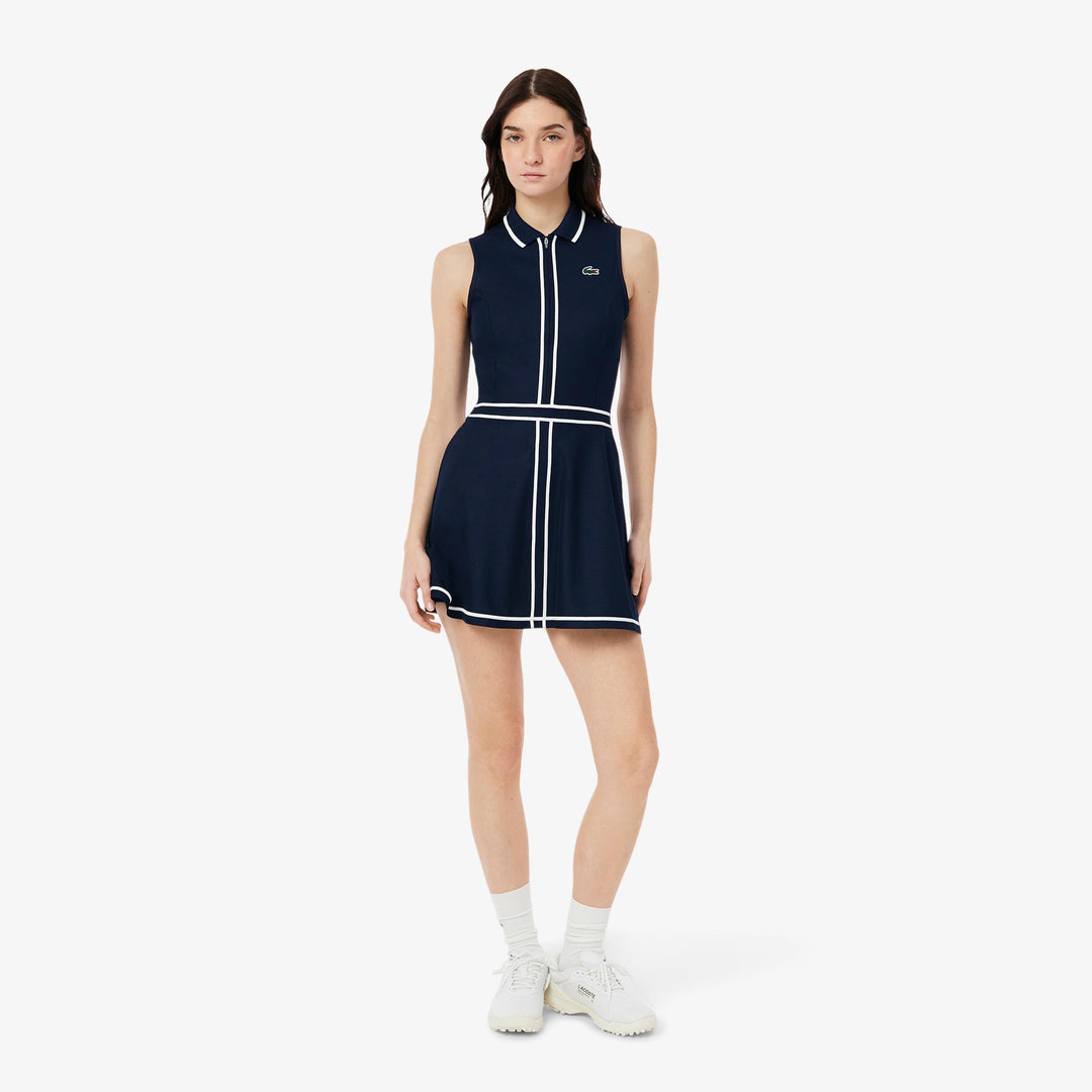 Lacoste Women's Ultra Dry Heritage Trim Golf Dress