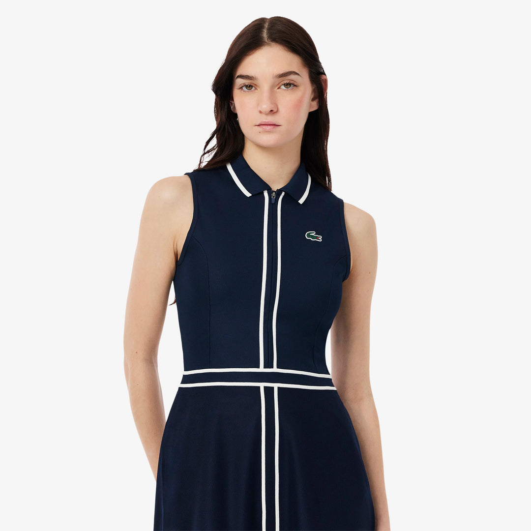 Lacoste Women's Ultra Dry Heritage Trim Golf Dress