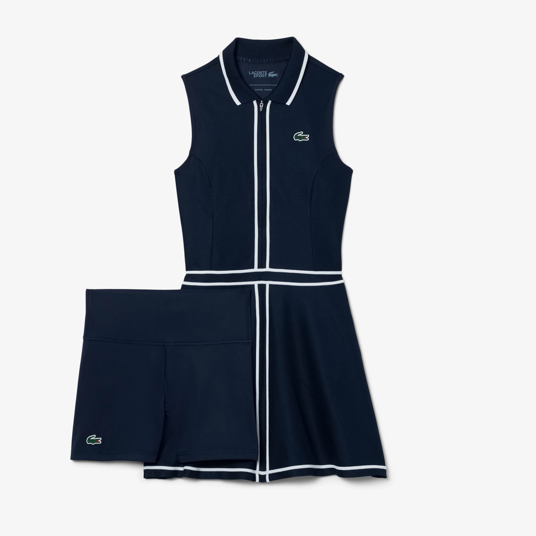 Lacoste Women's Ultra Dry Heritage Trim Golf Dress