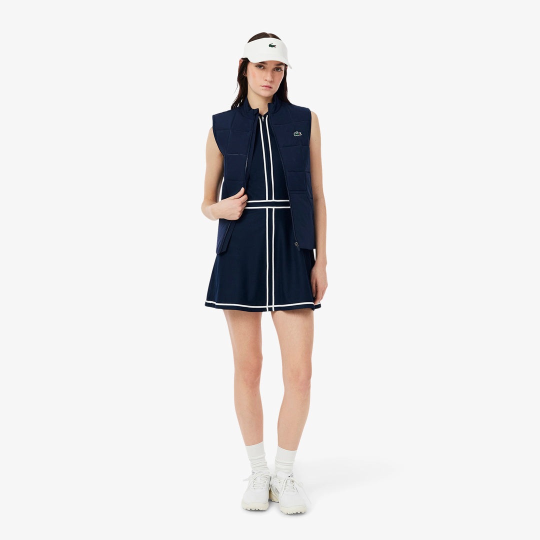 Lacoste Women's Ultra Dry Heritage Trim Golf Dress