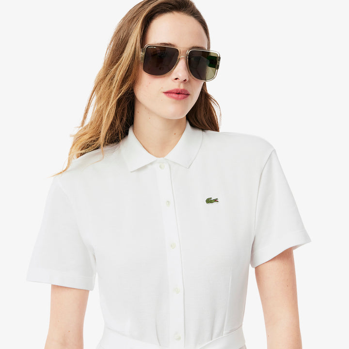 Lacoste Women's Flared Mini-Piqué Polo Dress