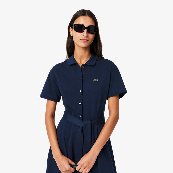 Lacoste Women's Flared Mini-Piqué Polo Dress