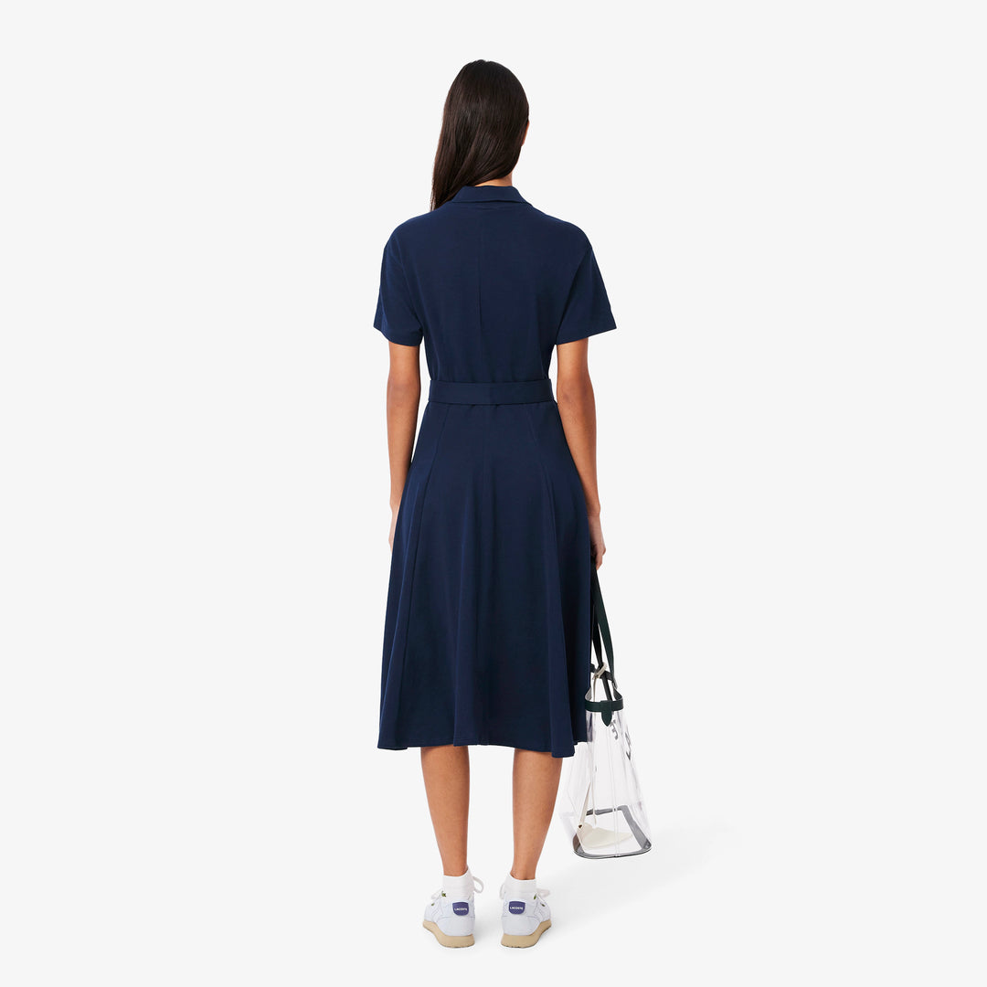Lacoste Women's Flared Mini-Piqué Polo Dress