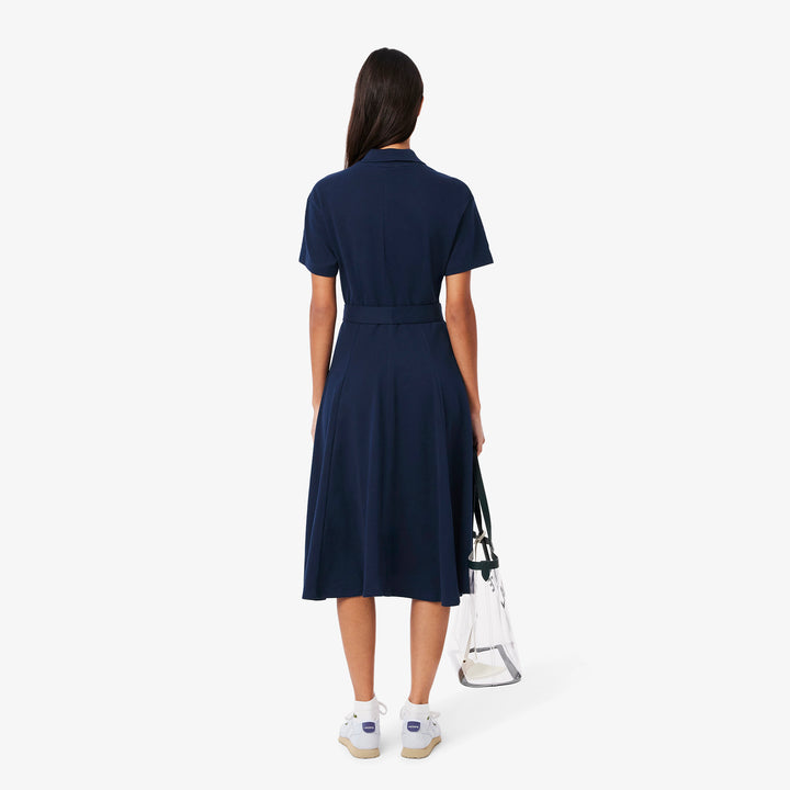 Lacoste Women's Flared Mini-Piqué Polo Dress