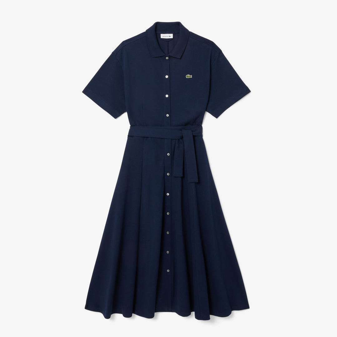 Lacoste Women's Flared Mini-Piqué Polo Dress
