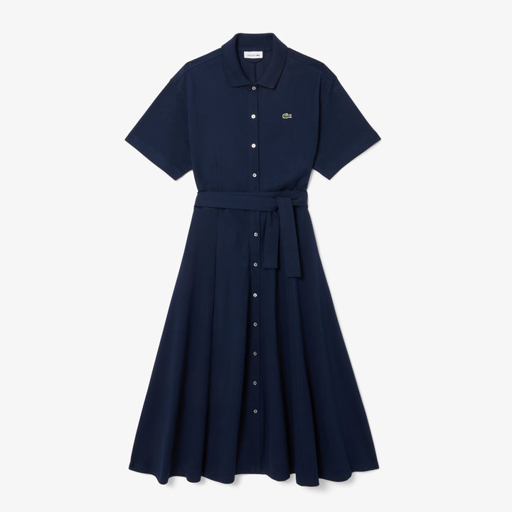 Lacoste Women's Flared Mini-Piqué Polo Dress