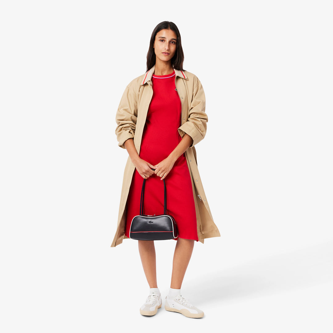 Lacoste Women's Trim Accent Jersey T-Shirt Dress