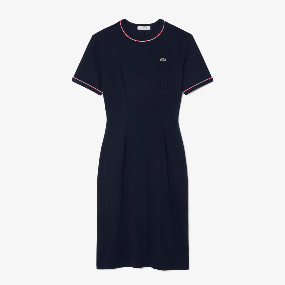 Lacoste Women's Trim Accent Jersey T-Shirt Dress