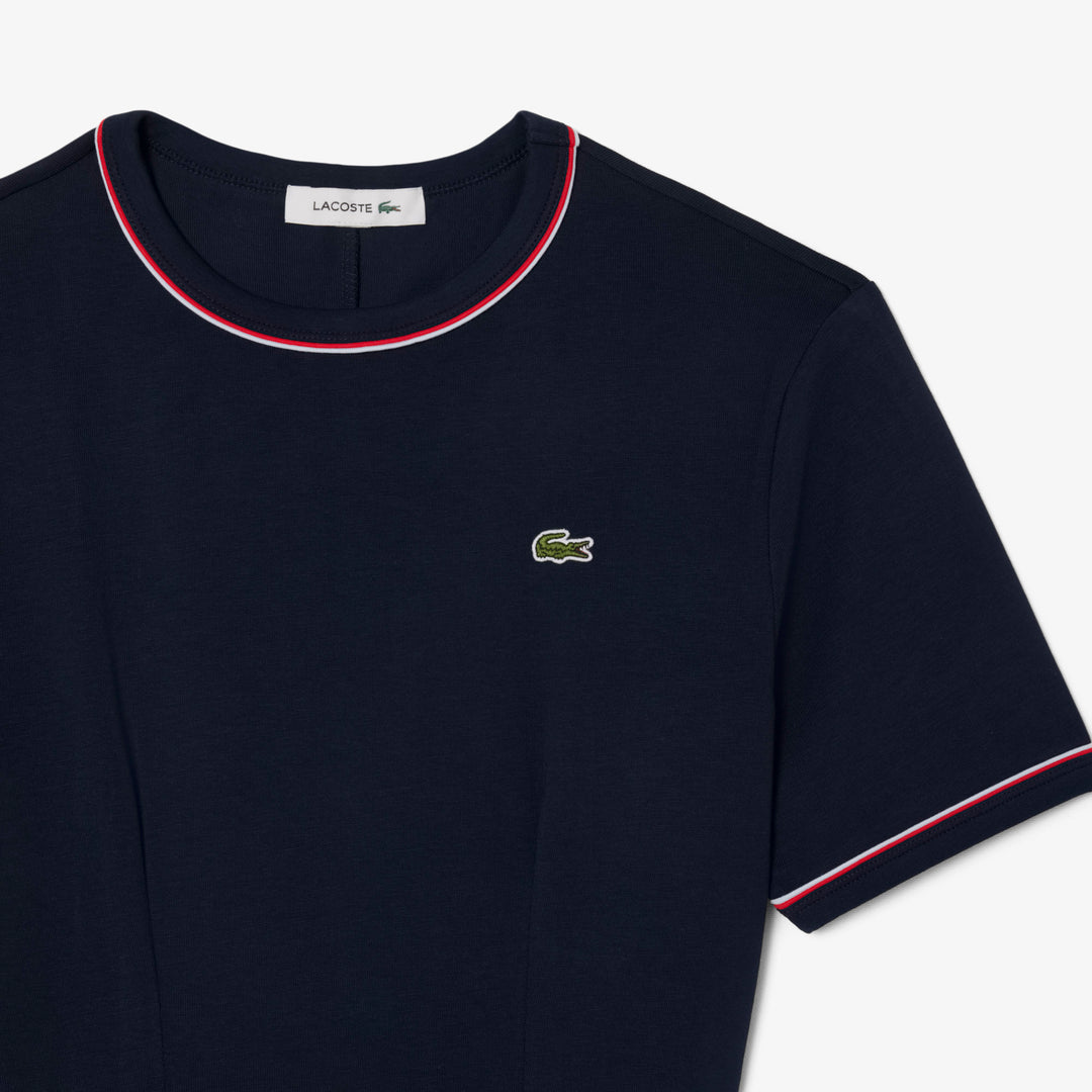 Lacoste Women's Trim Accent Jersey T-Shirt Dress