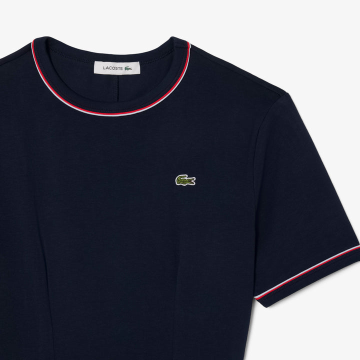 Lacoste Women's Trim Accent Jersey T-Shirt Dress