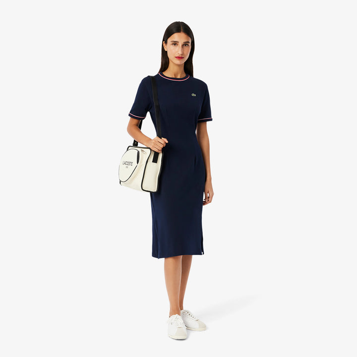 Lacoste Women's Trim Accent Jersey T-Shirt Dress