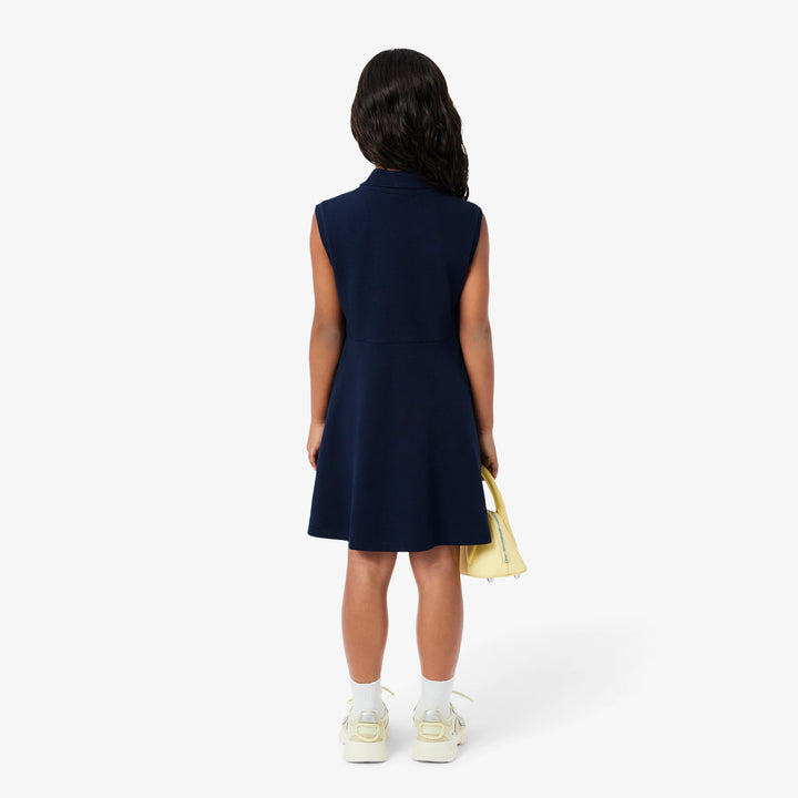 Lacoste Kids' Sleeveless Stretch Piqué Polo Dress