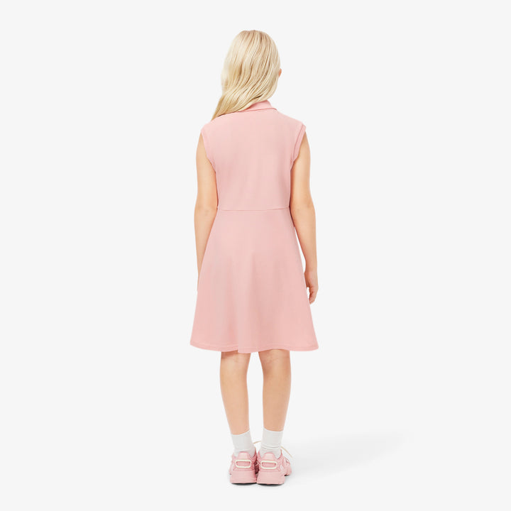 Lacoste Kids' Sleeveless Stretch Piqué Polo Dress