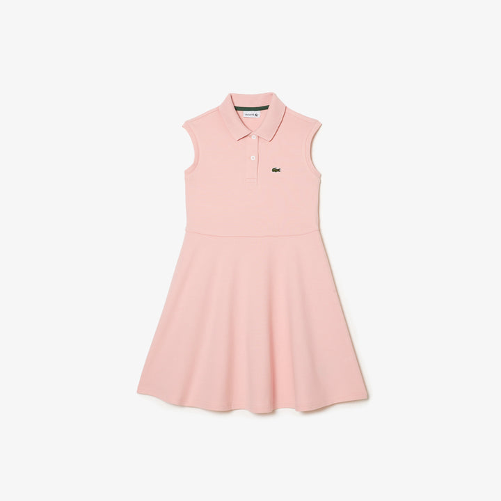Lacoste Kids' Sleeveless Stretch Piqué Polo Dress