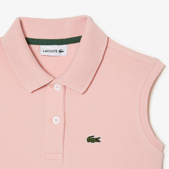 Lacoste Kids' Sleeveless Stretch Piqué Polo Dress