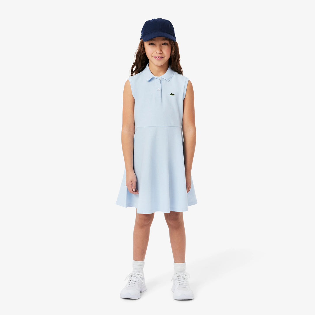 Lacoste Kids' Sleeveless Stretch Piqué Polo Dress
