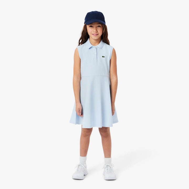 Lacoste Kids' Sleeveless Stretch Piqué Polo Dress
