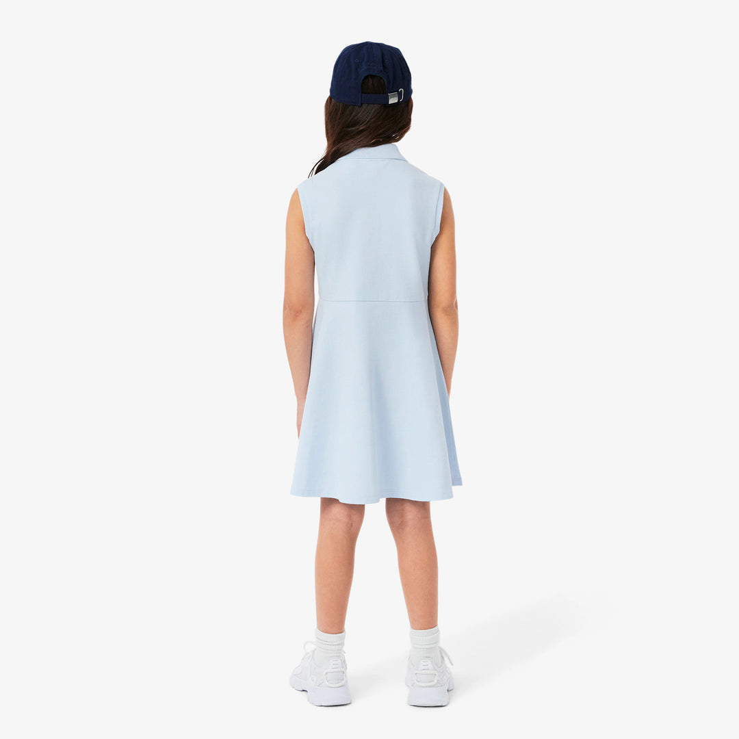 Lacoste Kids' Sleeveless Stretch Piqué Polo Dress