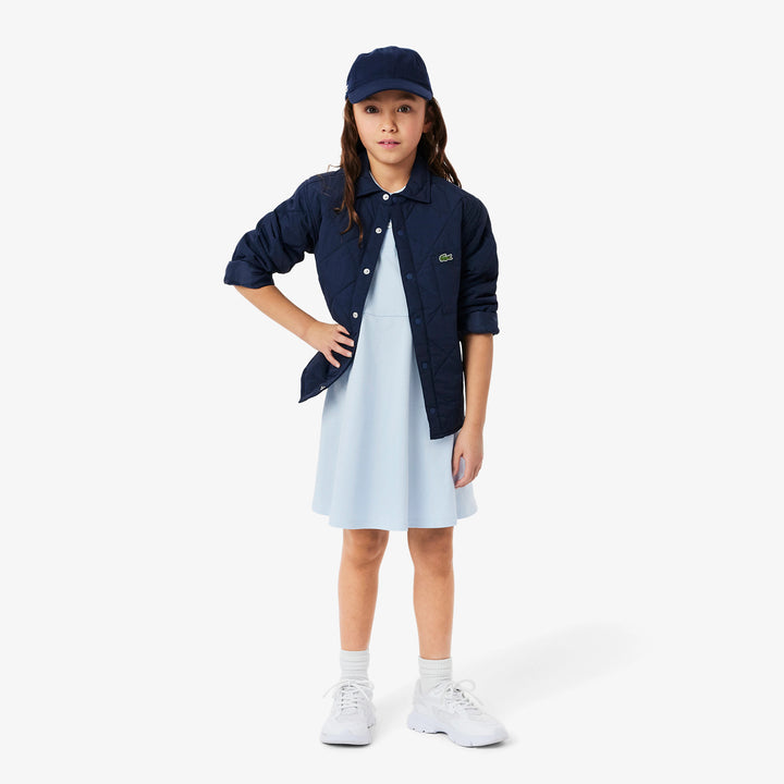 Lacoste Kids' Sleeveless Stretch Piqué Polo Dress