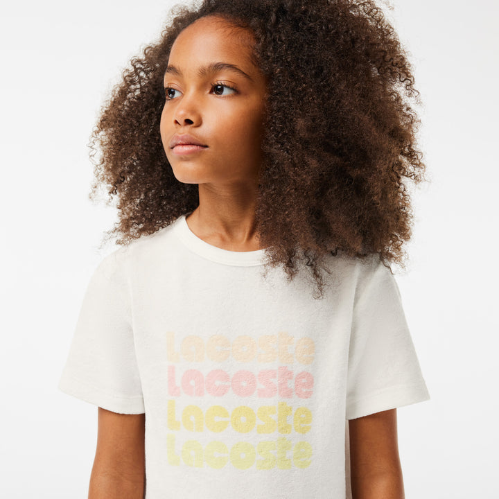 Lacoste Kids' Cotton Terry Logo T-Shirt Dress