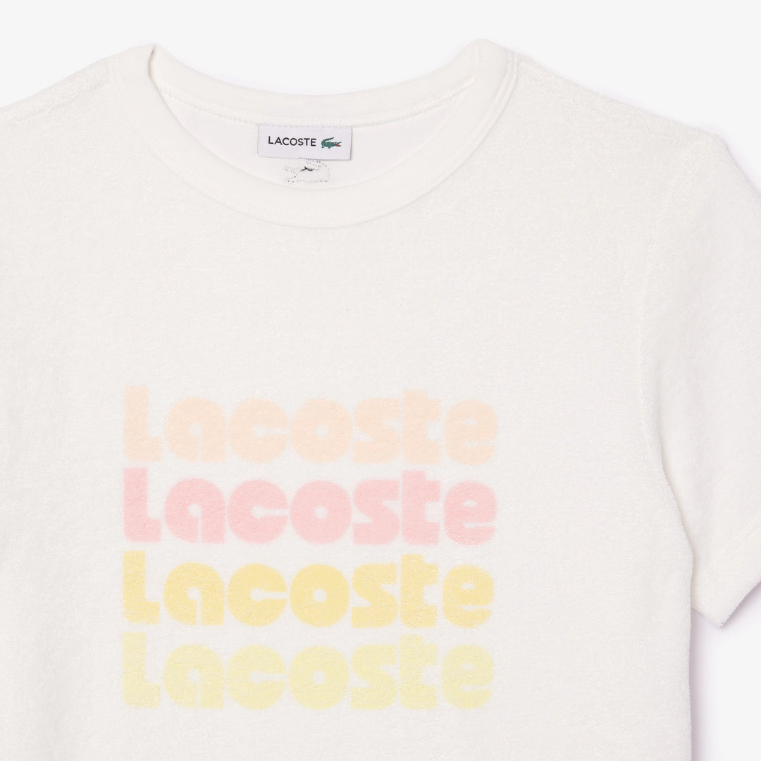 Lacoste Kids' Cotton Terry Logo T-Shirt Dress