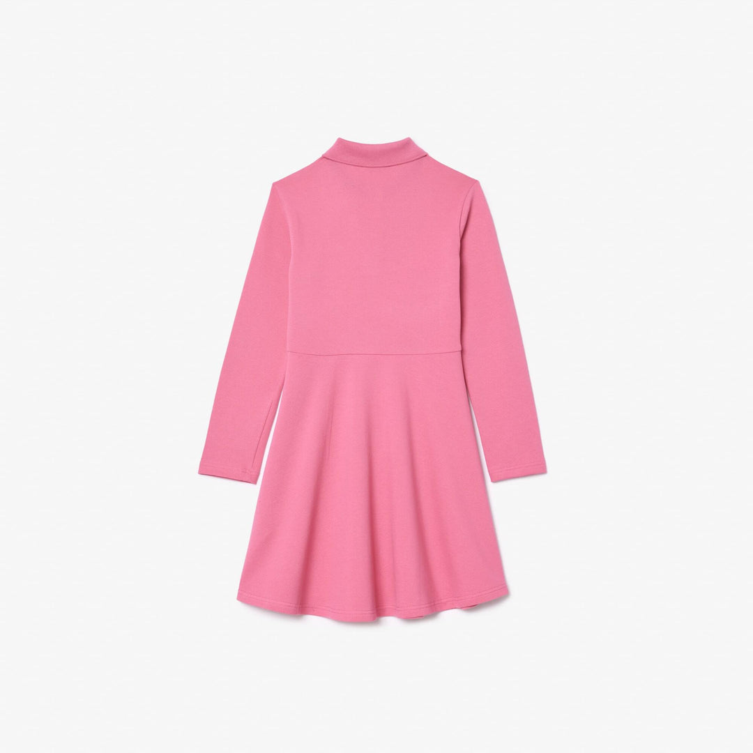 Lacoste Kids' Long Sleeve Stretch Piqué Polo Dress