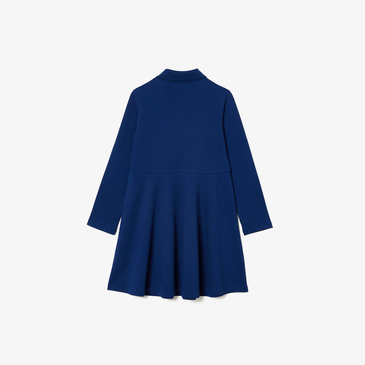 Lacoste Kids' Long Sleeve Stretch Piqué Polo Dress