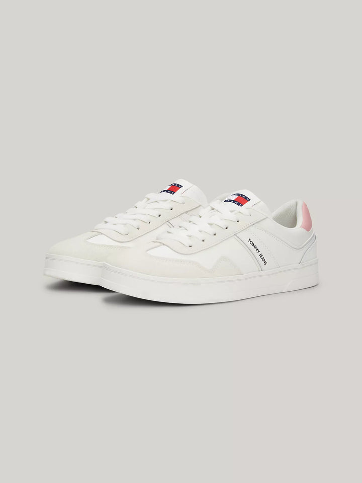 Tommy Hilfiger TJ Mixed Texture Suede Court Sneaker