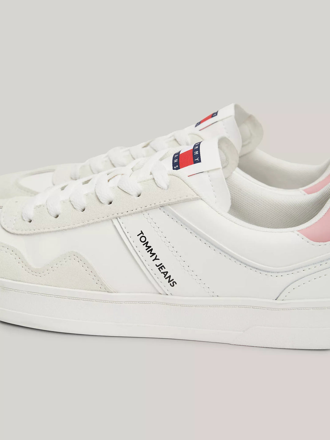 Tommy Hilfiger TJ Mixed Texture Suede Court Sneaker