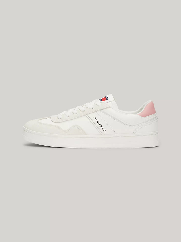 Tommy Hilfiger TJ Mixed Texture Suede Court Sneaker