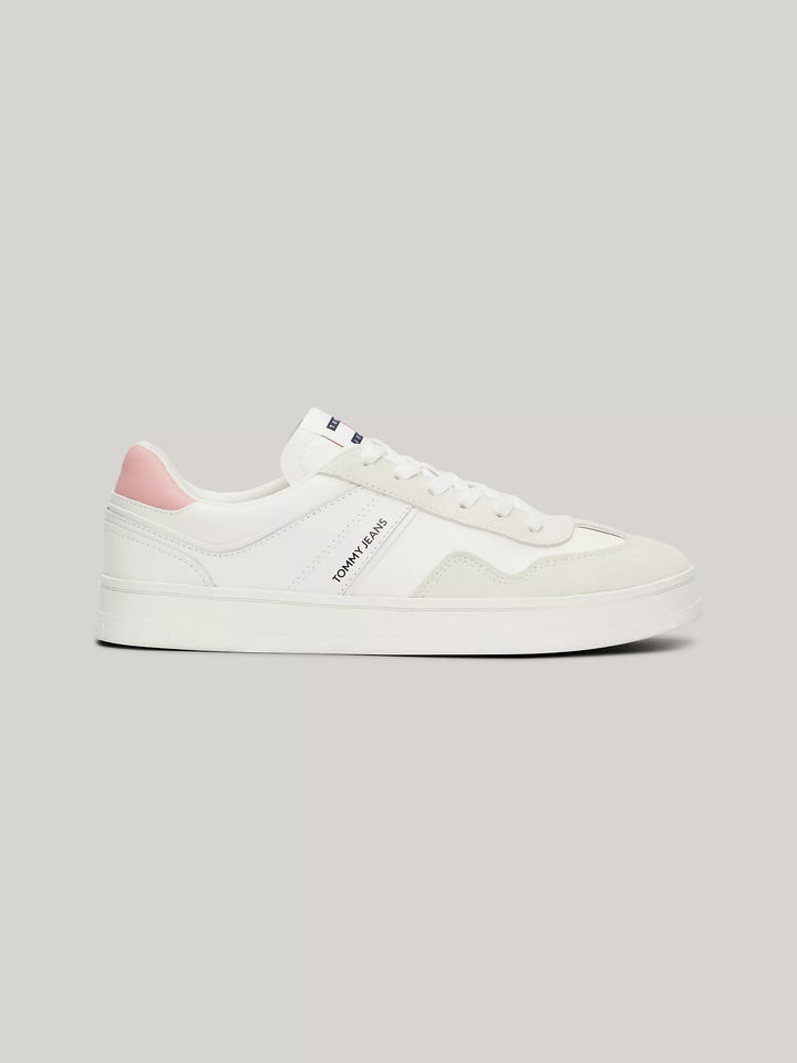 Tommy Hilfiger TJ Mixed Texture Suede Court Sneaker