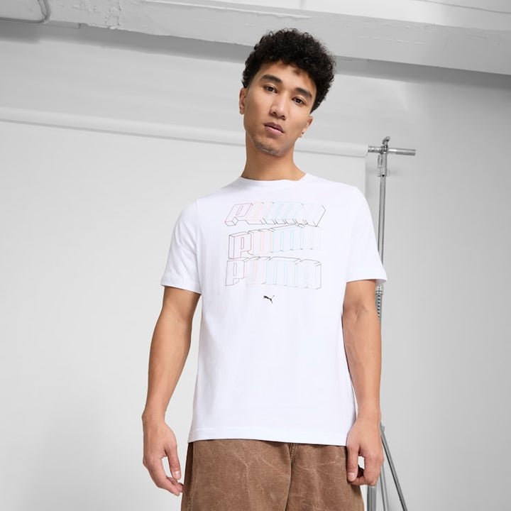 PUMA ESS Stacked Logo Men's Tee