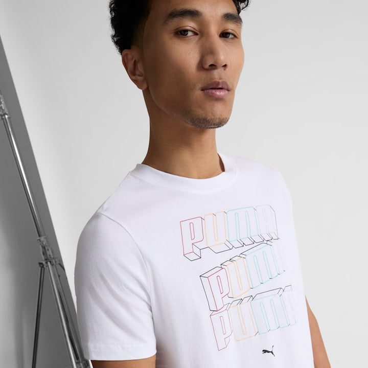 PUMA ESS Stacked Logo Men's Tee