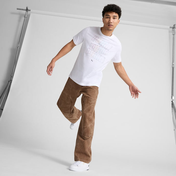 PUMA ESS Stacked Logo Men's Tee