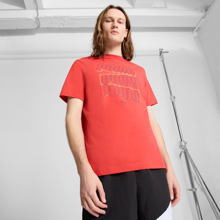 PUMA ESS Stacked Logo Men's Tee