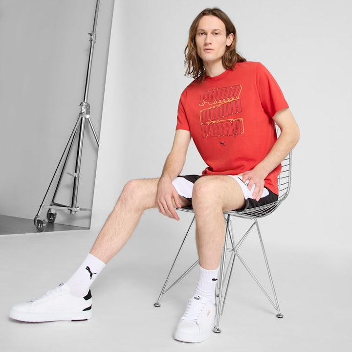 PUMA ESS Stacked Logo Men's Tee