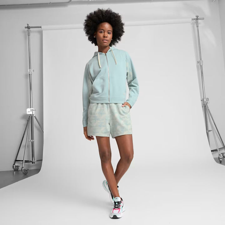 PUMA ESSENTIALS GRAPHIC Women's Full-Zip Hoodie