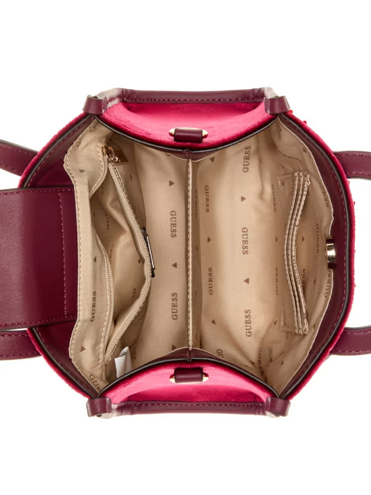 Guess Silvana Velvet Mini Tote