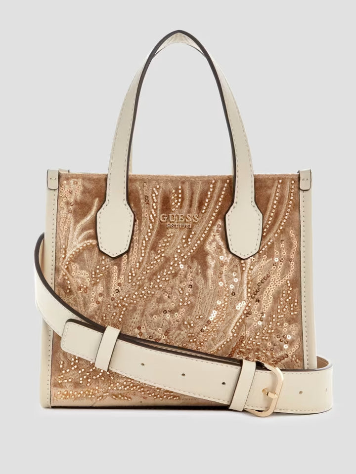 Guess Silvana Velvet Mini Tote