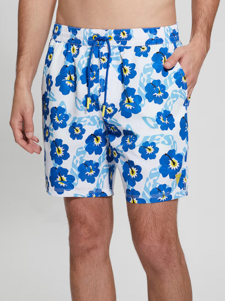 Guess Eco Hibiscus Swim Trunks