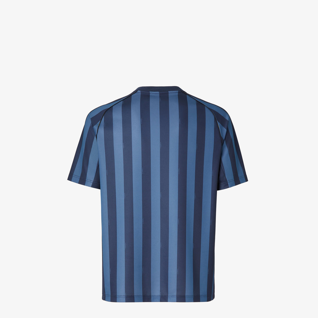 Fendi Blue Pequin fabric T-shirt