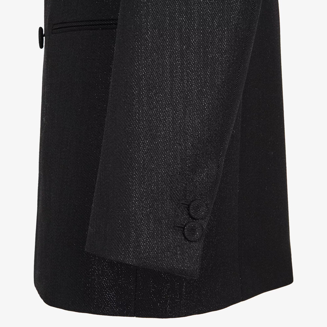 Fendi Jacket Black wool and lurex gabardine blazer