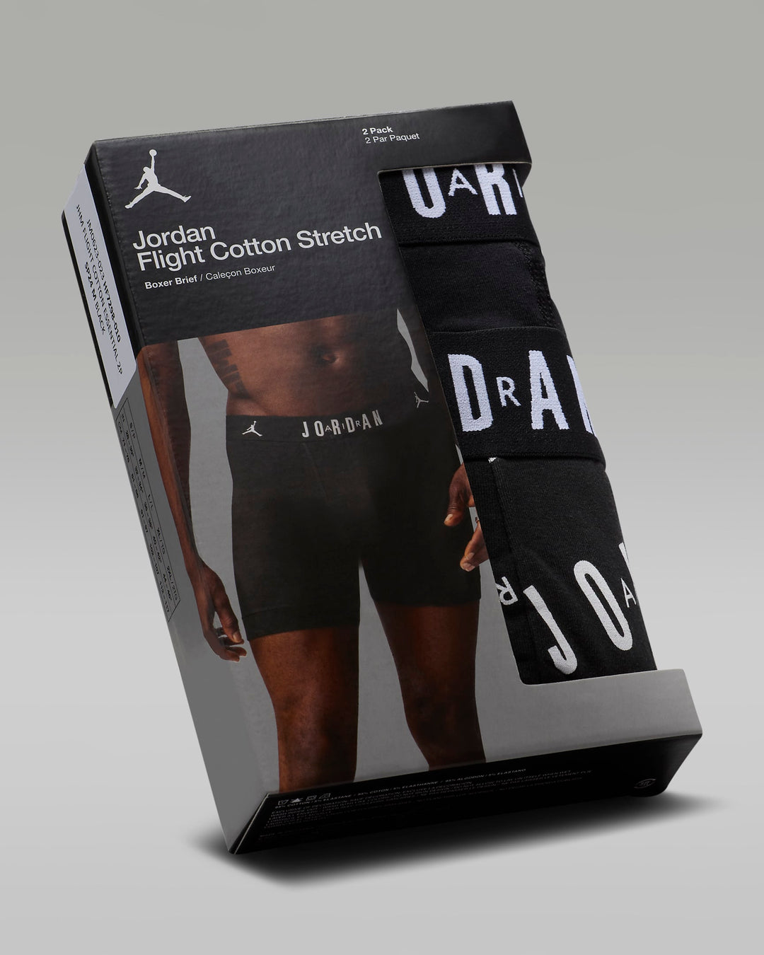 NIKE Jordan Dri-FIT Cotton Essentials Men's Flight Boxer Briefs (2-Pack)