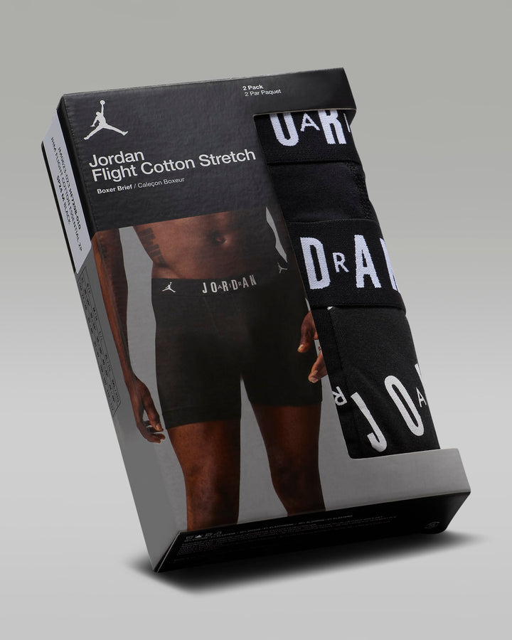 NIKE Jordan Dri-FIT Cotton Essentials Men's Flight Boxer Briefs (2-Pack)