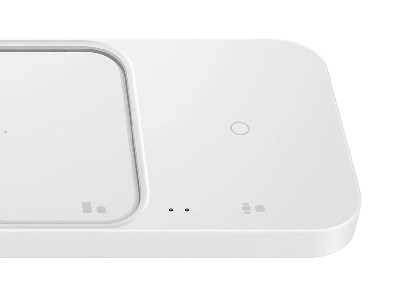 Samsung 15W Wireless Charger Duo with Travel Adapter, White