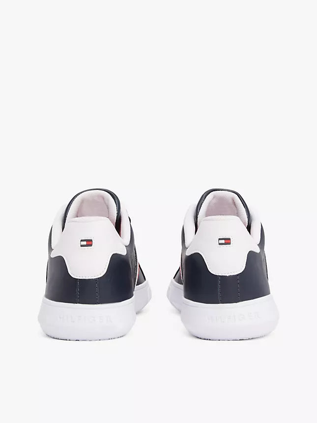 Tommy Hilfiger Stripe Leather Cupsole Sneaker