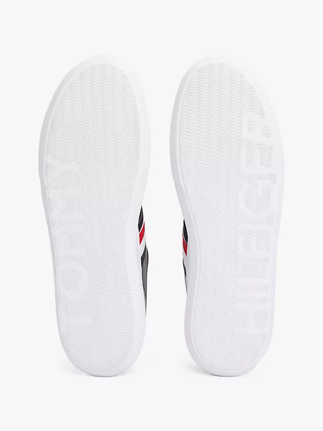 Tommy Hilfiger Stripe Leather Cupsole Sneaker