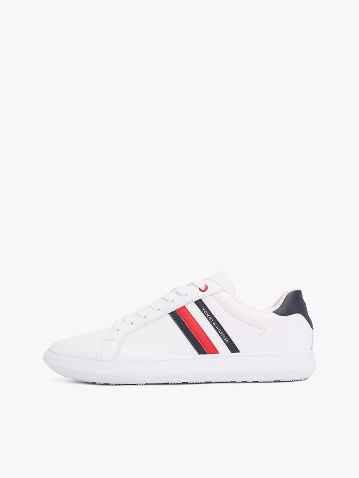 Tommy Hilfiger Stripe Leather Cupsole Sneaker