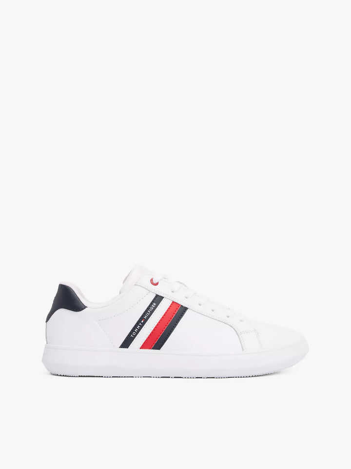 Tommy Hilfiger Stripe Leather Cupsole Sneaker